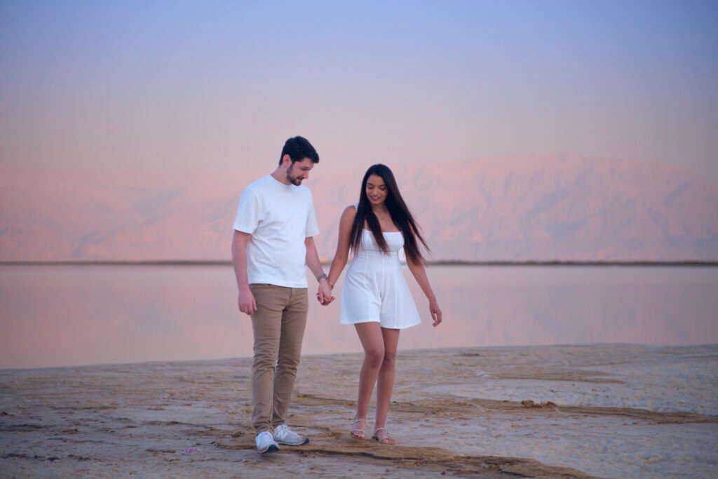 Couple photography at the beach, intimate photography in israel